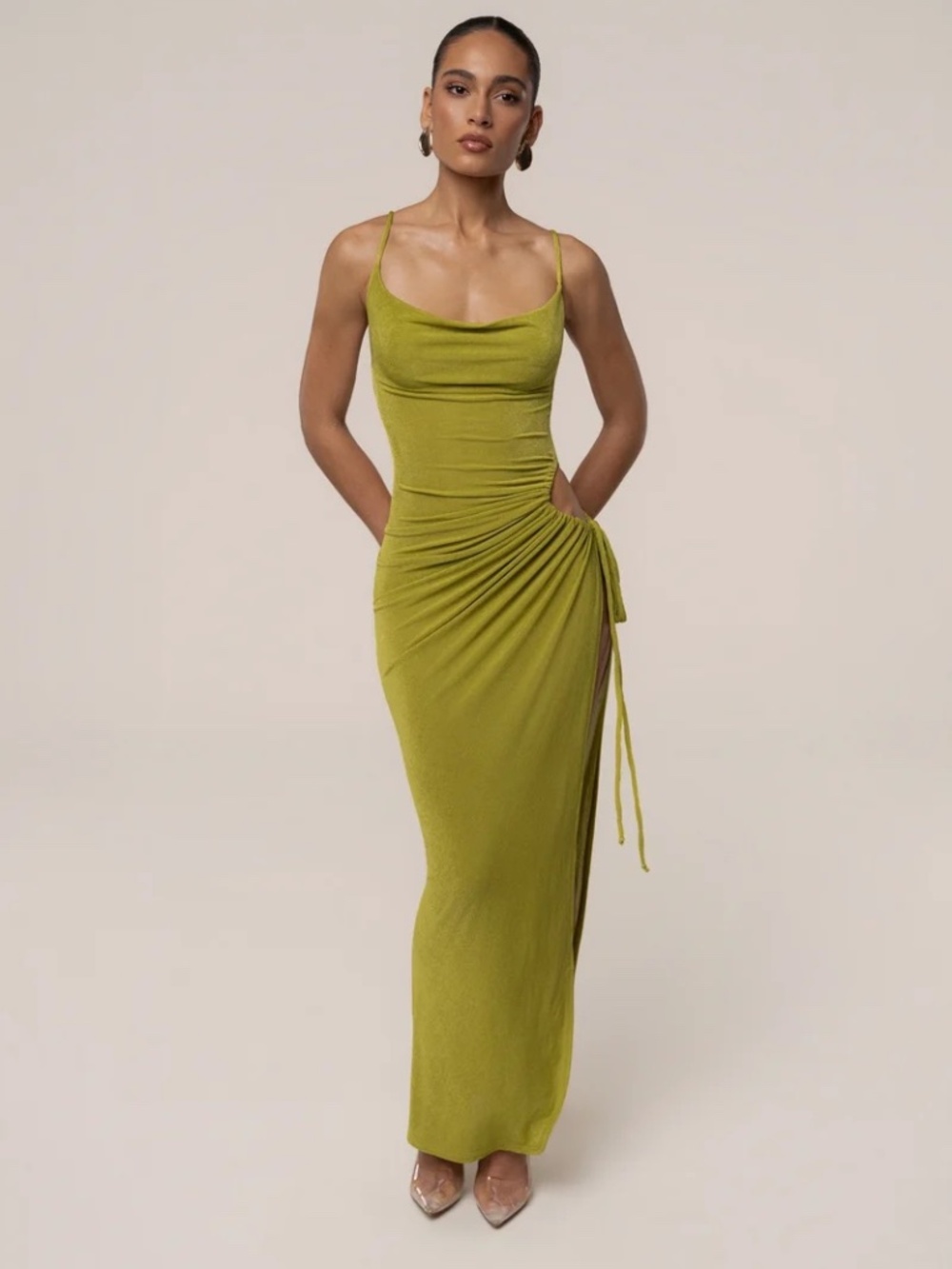 Jlux Lime High Standards Maxi Dress XS NEW